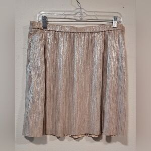 BCBGeneration Gold A-Line Mini Skirt Cocktail
